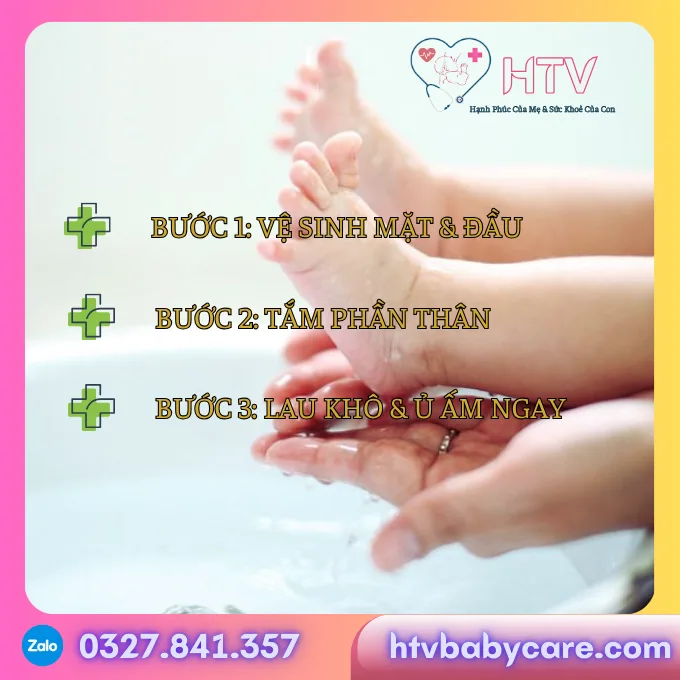 7 Lưu Ý Vàng Khi Tắm Bé Sơ Sinh