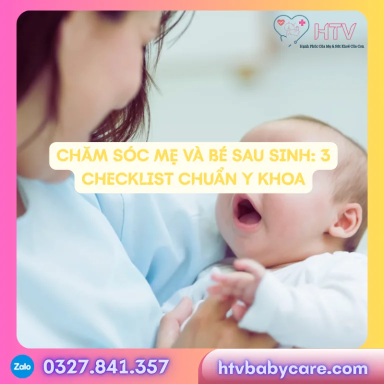 Khám phá 3 checklist chăm sóc mẹ và bé sau sinh chuẩn khoa học: phục hồi thể chất cho mẹ, chăm bé toàn diện và chuẩn bị phòng