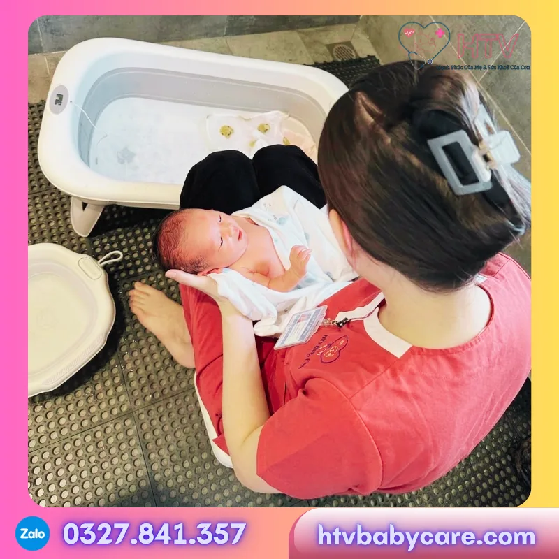 Mẹ sau sinh Bình Dương Chăm sóc sau sinh tại nhà Tắm bé sơ sinh Bình Dương Massage phục hồi sau sinh HTV Baby Care Kinh nghiệm ở cữ